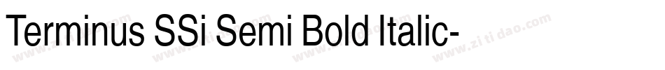 Terminus SSi Semi Bold Italic字体转换